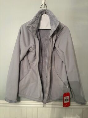 The North Face High Rise Grey Morning Glory Jacket - Light Gray